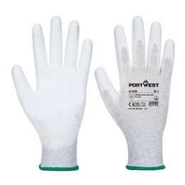 Gants antistatiques Portwest A199 paume PU | ESD précision & confort