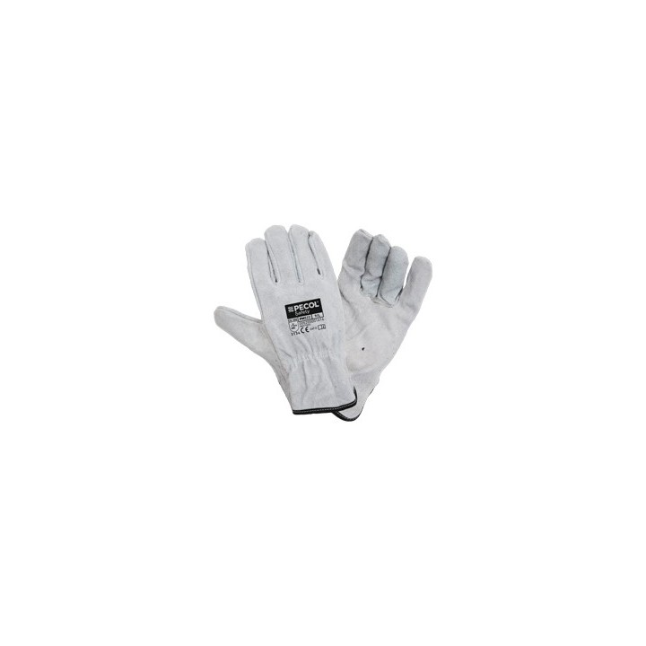Gants de manutention cuir croûte