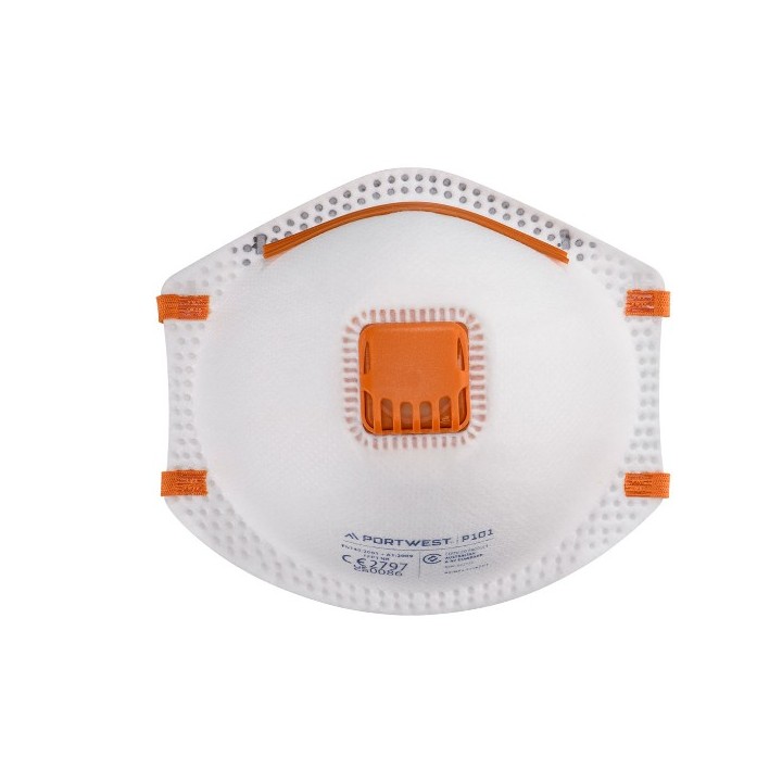 Masque anti-poussières FFP1 Portwest P101 avec valve | Confort respiratoire EN149
