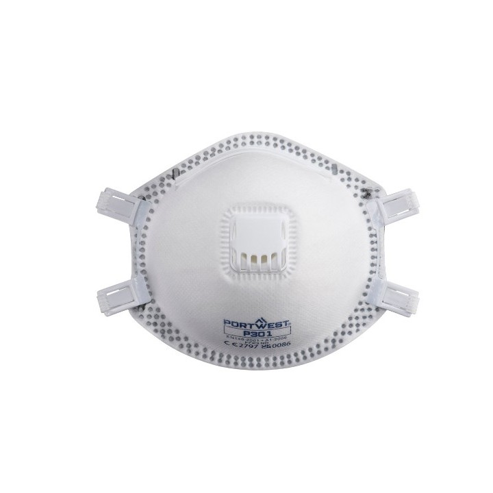 Masque FFP3 Portwest P301 à valve | Protection respiratoire haute filtration EN149
