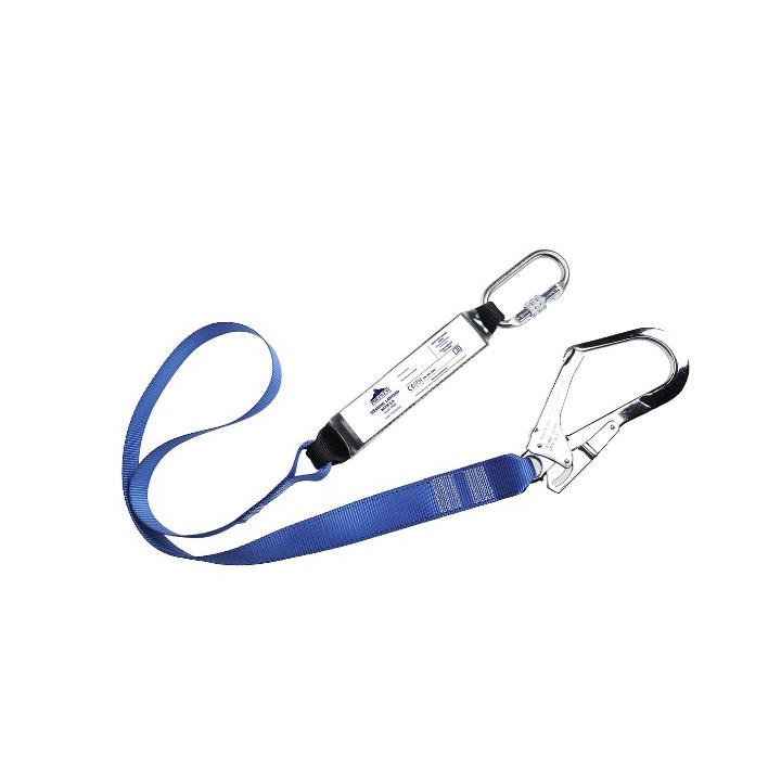 Longe antichute Portwest FP50 avec absorbeur 1,8 m | Longe sécurité EN355 EN354 EN362