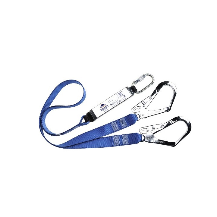 Longe antichute Portwest FP51 double 1,8 m | Absorbeur d’énergie EN355 EN354 EN362