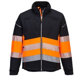Softshell haute visibilité Portwest PW375 PW3 | Veste chantier EN ISO 20471 classe 1