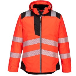 Veste haute visibilité Portwest T400 PW3 | Parka chantier imperméable EN ISO 20471 classe 3