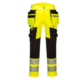 Pantalon haute visibilité Portwest DX442 DX4 stretch | Holster chantier EN ISO 20471 classe 2