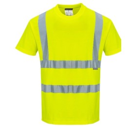 T-shirt haute visibilité Portwest S170 coton confort | EN ISO 20471 classe 2 respirant