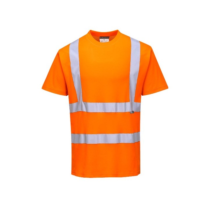 T-shirt haute visibilité Portwest S170 coton confort | EN ISO 20471 classe 2 respirant