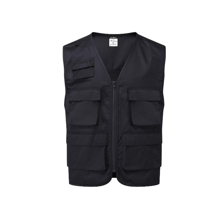 Gilet de travail Portwest C704 multi-poches | Gilet chantier respirant avec mesh EN ISO