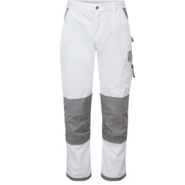 Pantalon peintre Portwest KS54 Painters Pro | Pantalon travail blanc multi-poches résistant