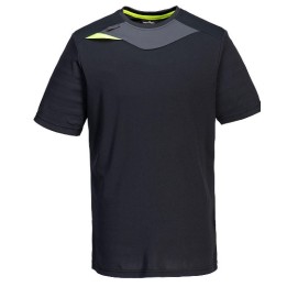 T-shirt de travail technique Portwest DX4 DX411 noir manches courtes – Respirant & léger