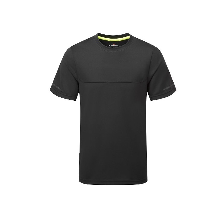 T-shirt de travail technique Portwest EV4 EV411 gris métal – Léger, respirant & séchage rapide