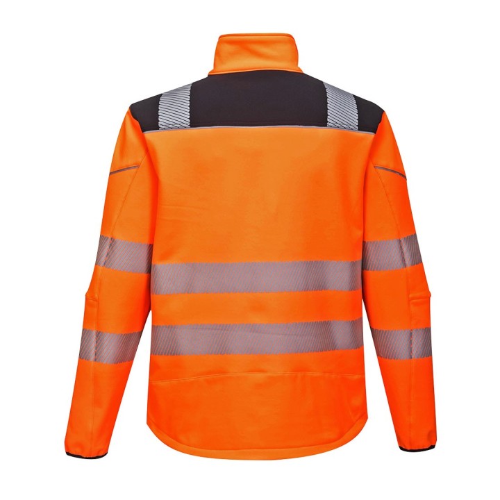 Softshell haute visibilité Portwest T402 PW3 | Veste chantier imperméable EN ISO 20471 classe 3