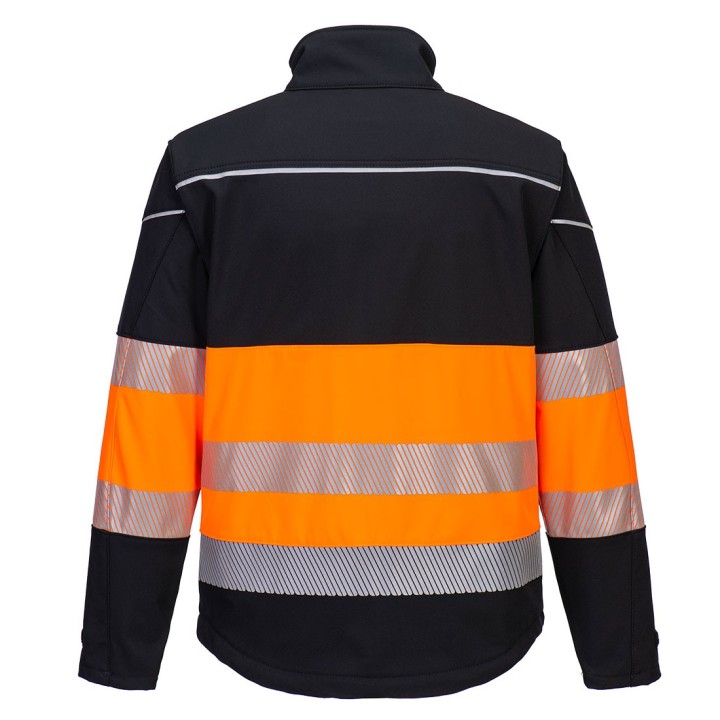 Softshell haute visibilité Portwest PW375 PW3 | Veste chantier EN ISO 20471 classe 1