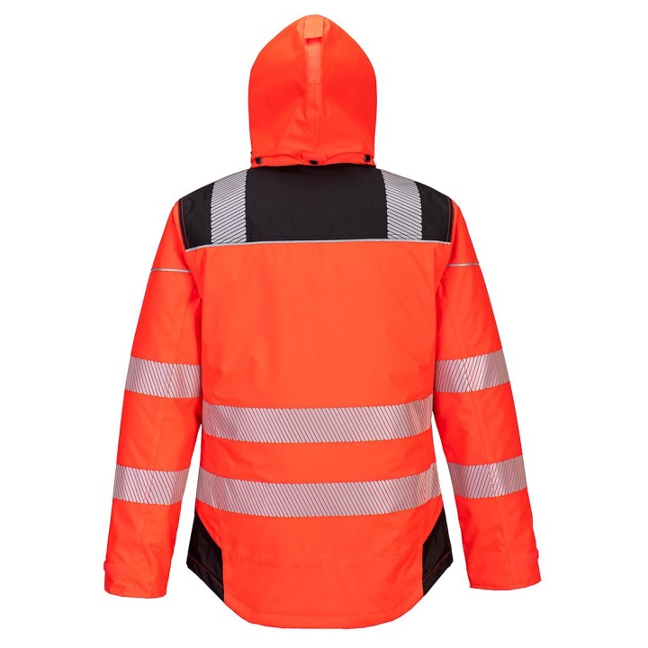 Veste haute visibilité Portwest T400 PW3 | Parka chantier imperméable EN ISO 20471 classe 3