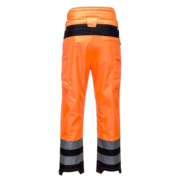 Pantalon de pluie haute visibilité Portwest PW342 PW3 | Surpantalon imperméable EN ISO 20471 classe 2