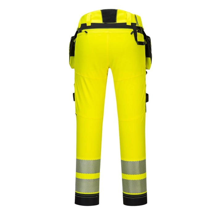Pantalon haute visibilité Portwest DX442 DX4 stretch | Holster chantier EN ISO 20471 classe 2