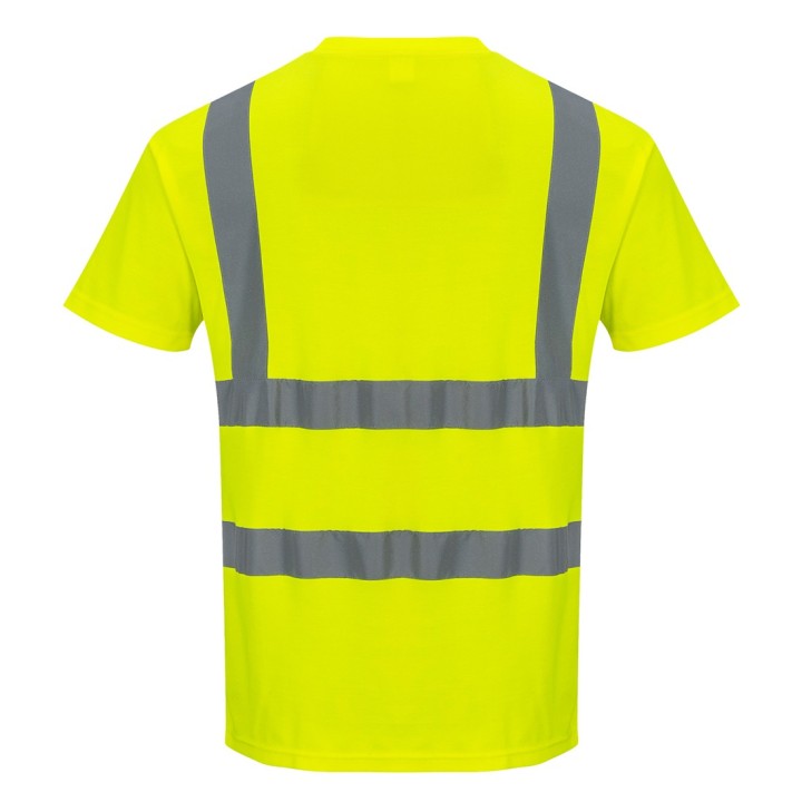 T-shirt haute visibilité Portwest S170 coton confort | EN ISO 20471 classe 2 respirant